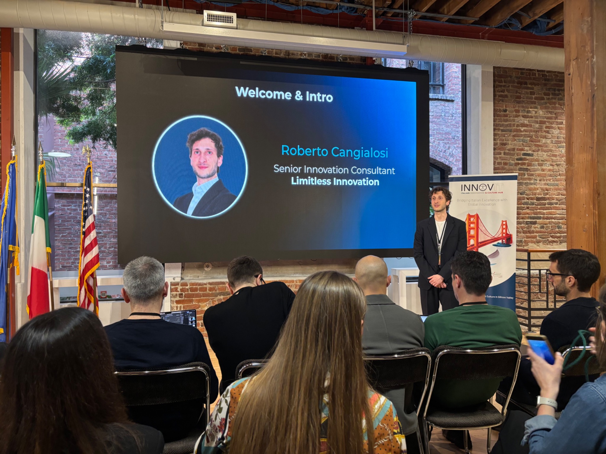 Roberto speaking in San Francisco